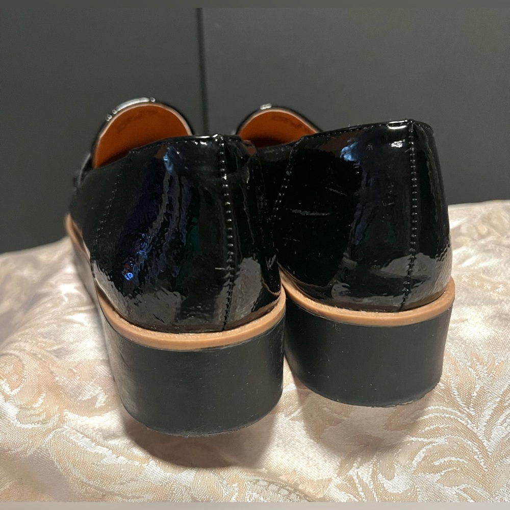 Chinese Laundry Black Patent Leather Platform Penny Loafer Shoes‎ 5.5 - Picture 7 of 9